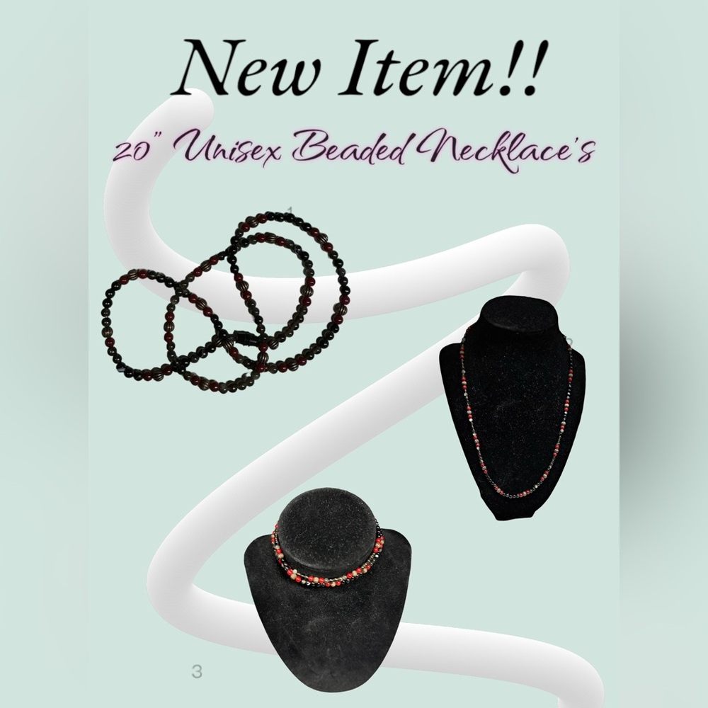 20’ Beaded Necklace Unisex